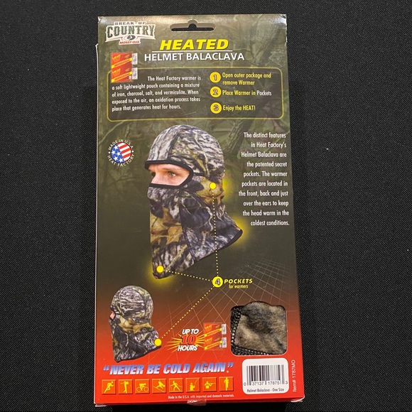 Heat Factory ~ Heated Helmet Balaclava ~ NWT! - Picture 4 of 4